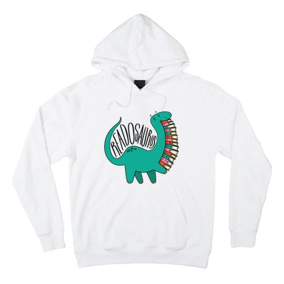 Funny Book Readosaurus Dinosaur Books Library Reading Lovers Hoodie