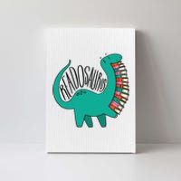 Funny Book Readosaurus Dinosaur Books Library Reading Lovers Canvas