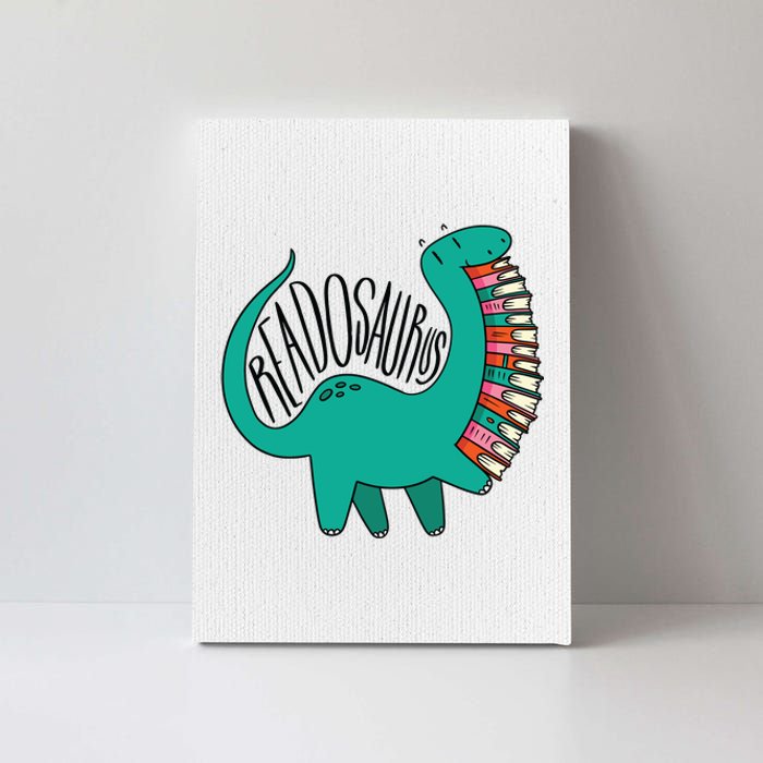 Funny Book Readosaurus Dinosaur Books Library Reading Lovers Canvas