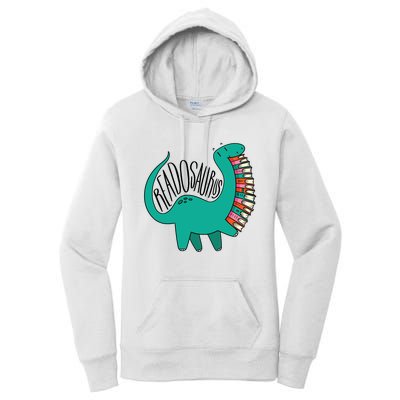 Funny Book Readosaurus Dinosaur Books Library Reading Lovers Women's Pullover Hoodie