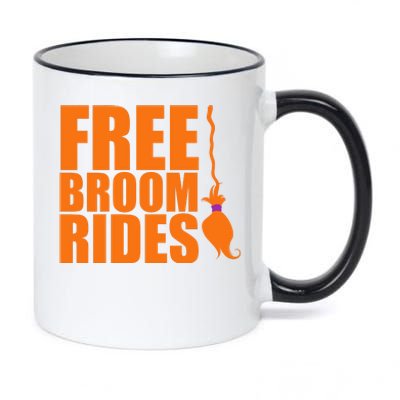 Free Broom Rides 11oz Black Color Changing Mug