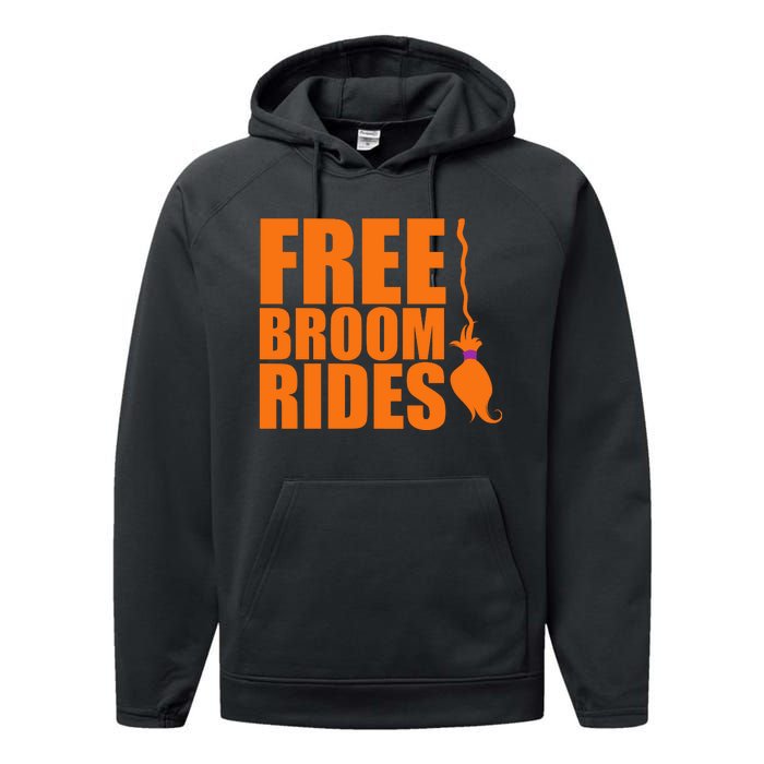 Free Broom Rides Performance Fleece Hoodie