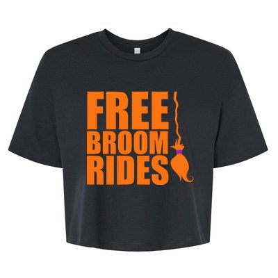 Free Broom Rides Bella+Canvas Jersey Crop Tee