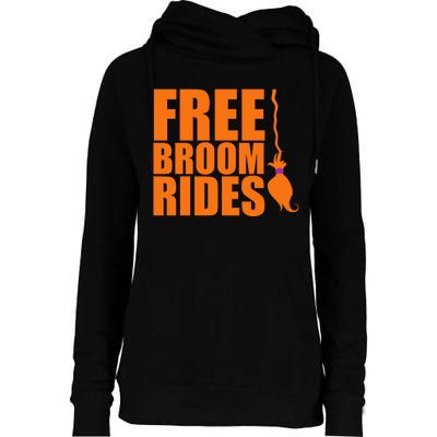 Free Broom Rides Womens Funnel Neck Pullover Hood