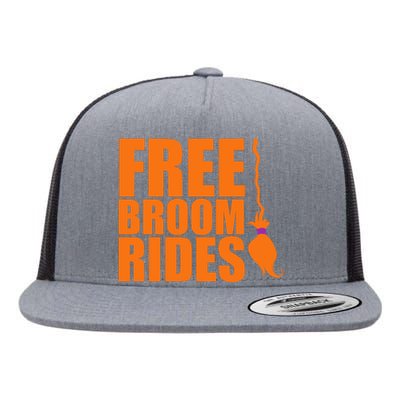 Free Broom Rides Flat Bill Trucker Hat