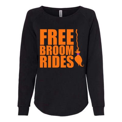 Free Broom Rides Womens California Wash Sweatshirt