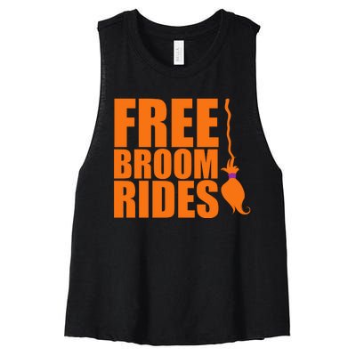 Free Broom Rides Women's Racerback Cropped Tank