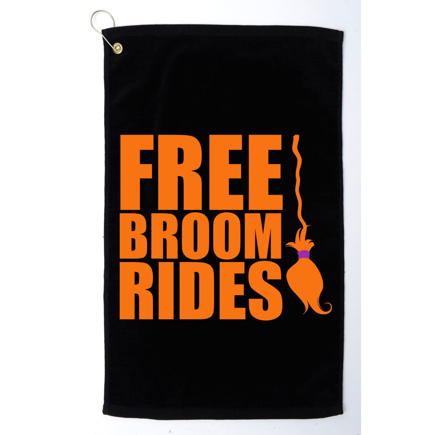 Free Broom Rides Golf Towel