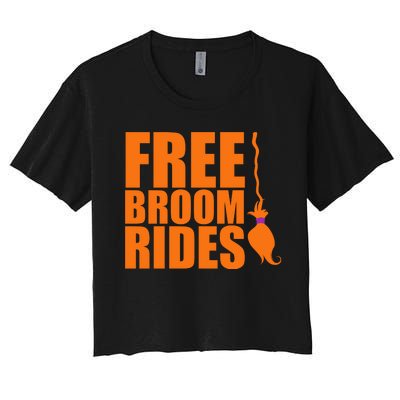 Free Broom Rides Women's Crop Top Tee