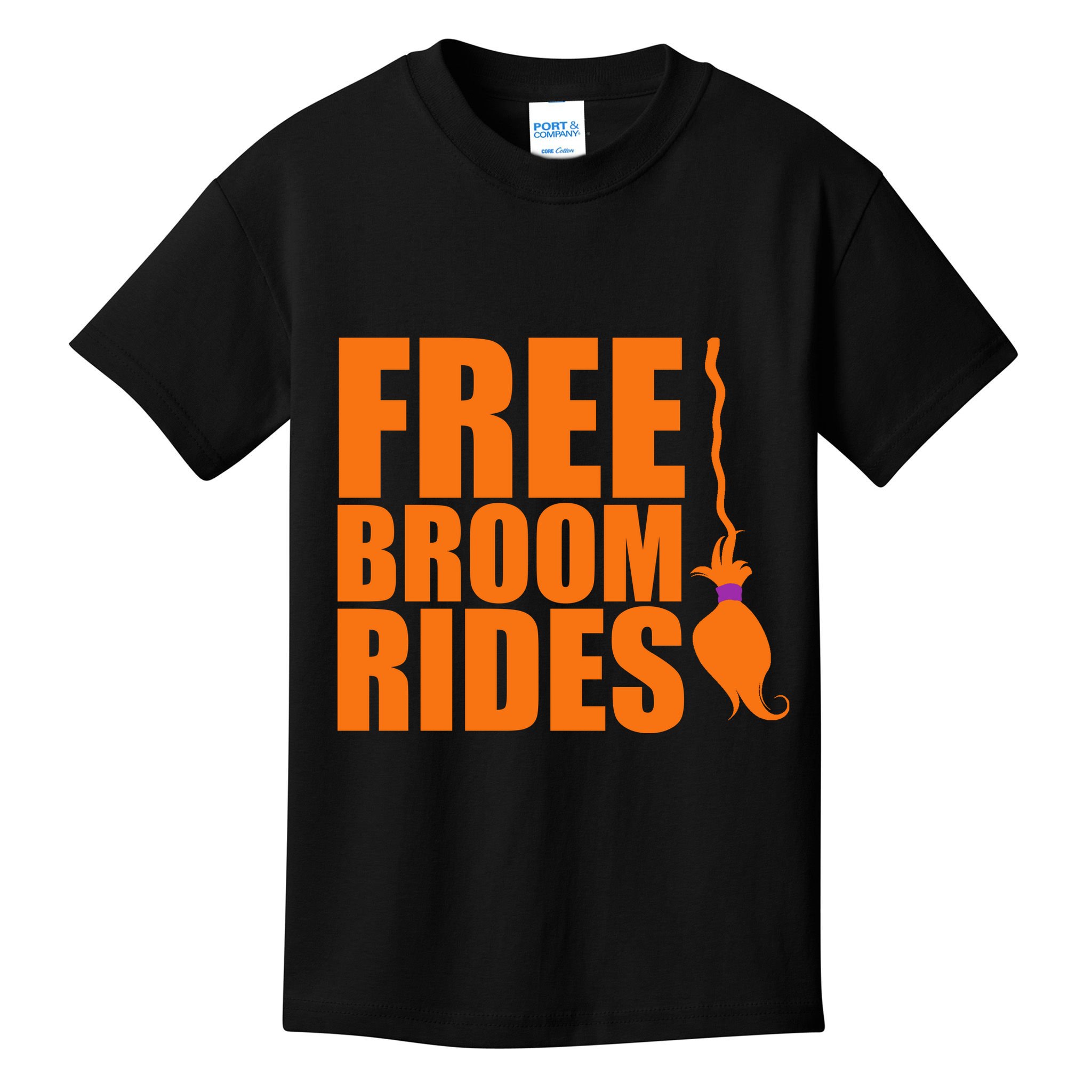 Free Broom Rides Kids T-Shirt