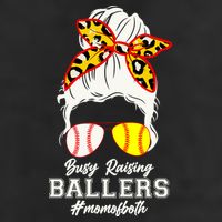 Funny Busy Raising Ballers #Mom Of Both Cool Comfort Performance Bucket Hat