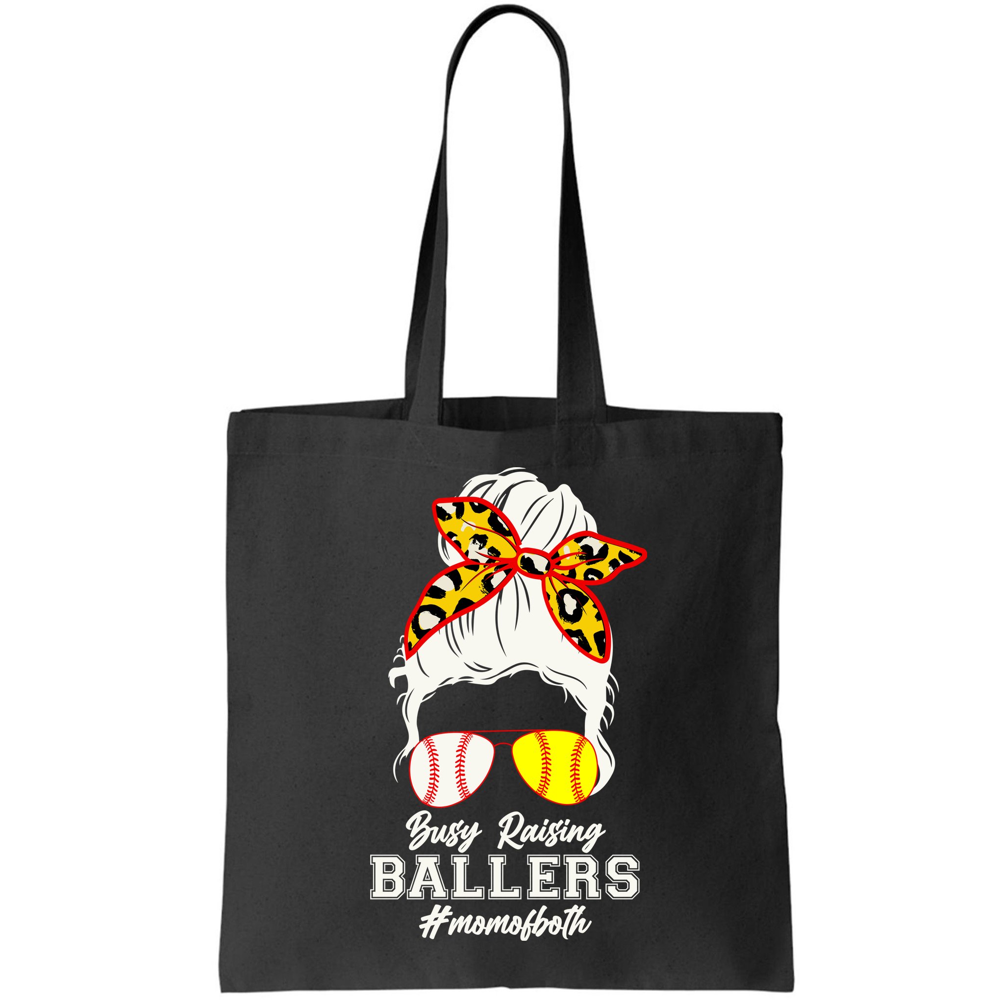 Funny Busy Raising Ballers #Mom Of Both Bag