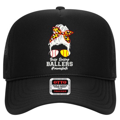 Funny Busy Raising Ballers #Mom Of Both Trucker Hat