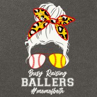 Funny Busy Raising Ballers #Mom Of Both Cotton Canvas Backpack