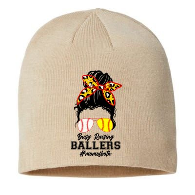 Funny Busy Raising Ballers #Mom Of Both Sustainable Beanie