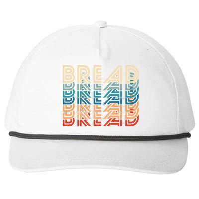 Funny Bread Retro Vintage Carb Gluten Food Lover Foodie Funny Gift Snapback Five-Panel Rope Hat