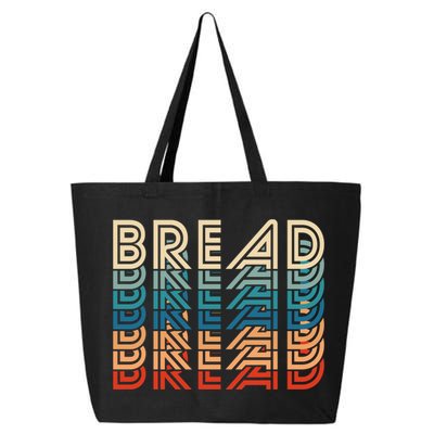 Funny Bread Retro Vintage Carb Gluten Food Lover Foodie Funny Gift 25L Jumbo Tote