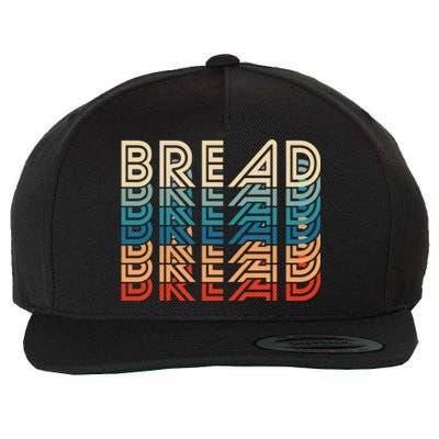 Funny Bread Retro Vintage Carb Gluten Food Lover Foodie Funny Gift Wool Snapback Cap