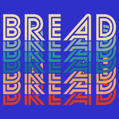Funny Bread Retro Vintage Carb Gluten Food Lover Foodie Funny Gift T-Shirt
