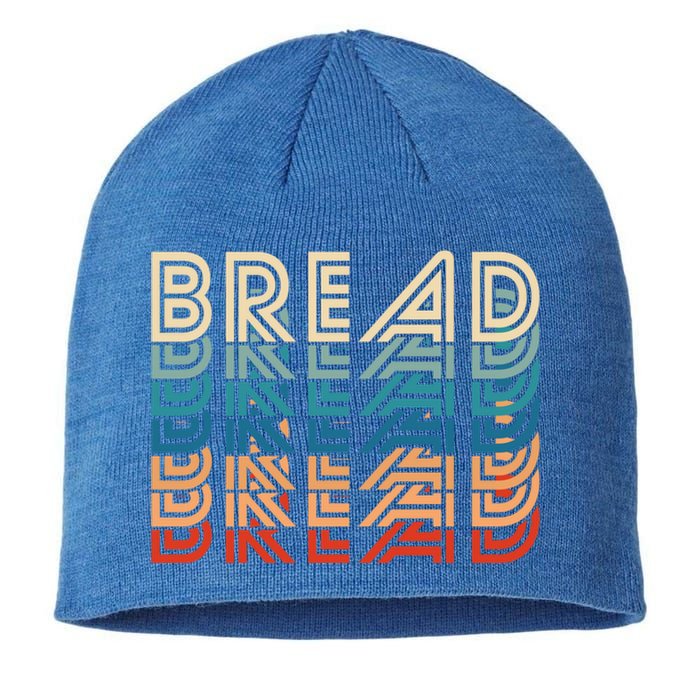 Funny Bread Retro Vintage Carb Gluten Food Lover Foodie Funny Gift Sustainable Beanie