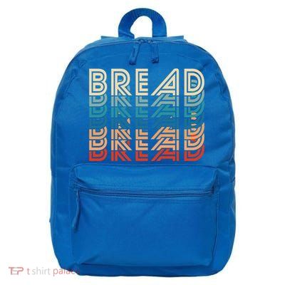 Funny Bread Retro Vintage Carb Gluten Food Lover Foodie Funny Gift 16 in Basic Backpack
