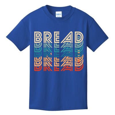 Funny Bread Retro Vintage Carb Gluten Food Lover Foodie Funny Gift Kids T-Shirt