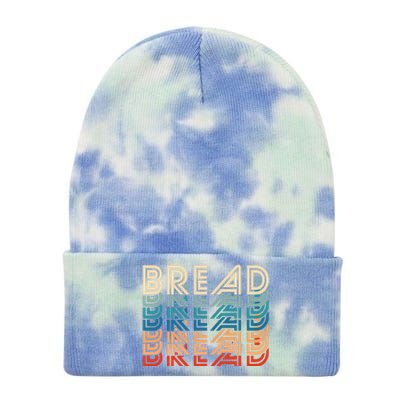 Funny Bread Retro Vintage Carb Gluten Food Lover Foodie Funny Gift Tie Dye 12in Knit Beanie