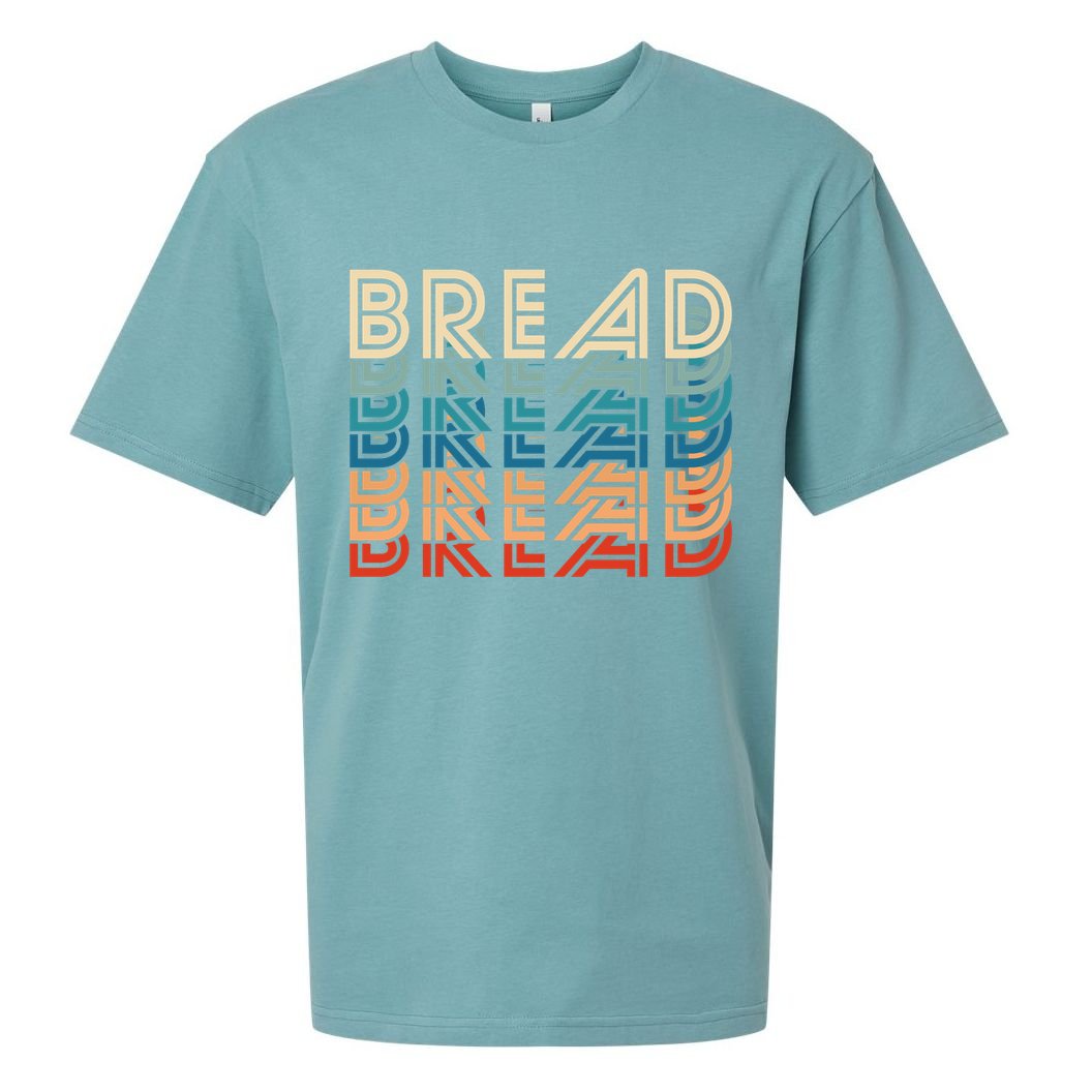 Funny Bread Retro Vintage Carb Gluten Food Lover Foodie Funny Gift Sueded Cloud Jersey T-Shirt