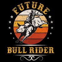 Future Bull Rider Rodeo Bull Riding Vintage Cowboy Polo