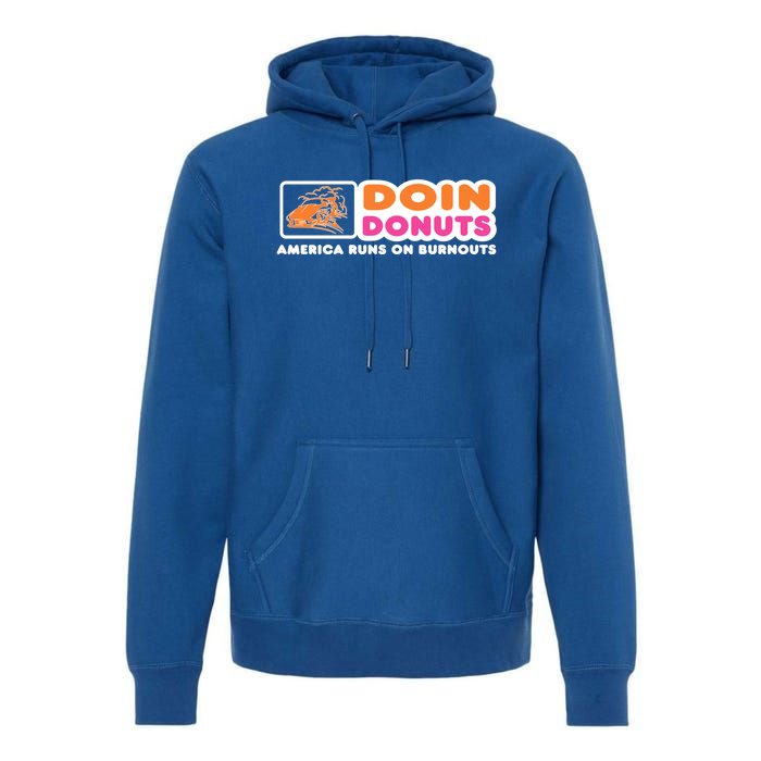 Funny Burnout Racing Car Enthusiast / Car Guy Gift Premium Hoodie