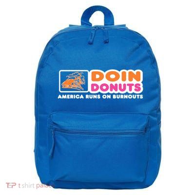 Funny Burnout Racing Car Enthusiast / Car Guy Gift 16 in Basic Backpack