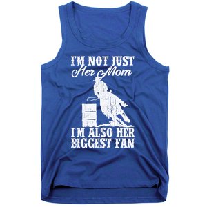 Funny Barrel Racing Gift Horse Riding Moms Cow Gift Tank Top