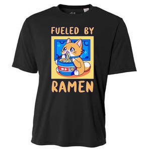 Fueled By Ra Anime Manga Food Cat Funny Kawaii Merch Cooling Performance Crew T-Shirt