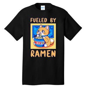 Fueled By Ra Anime Manga Food Cat Funny Kawaii Merch Tall T-Shirt