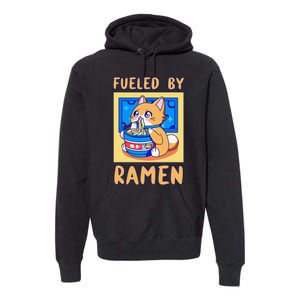 Fueled By Ra Anime Manga Food Cat Funny Kawaii Merch Premium Hoodie