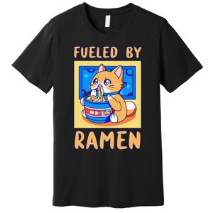 Fueled By Ra Anime Manga Food Cat Funny Kawaii Merch Premium T-Shirt