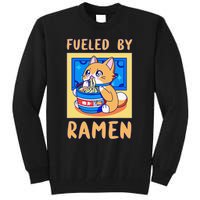 Fueled By Ra Anime Manga Food Cat Funny Kawaii Merch Tall Sweatshirt