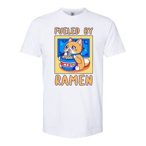 Fueled By Ra Anime Manga Food Cat Funny Kawaii Merch Softstyle CVC T-Shirt