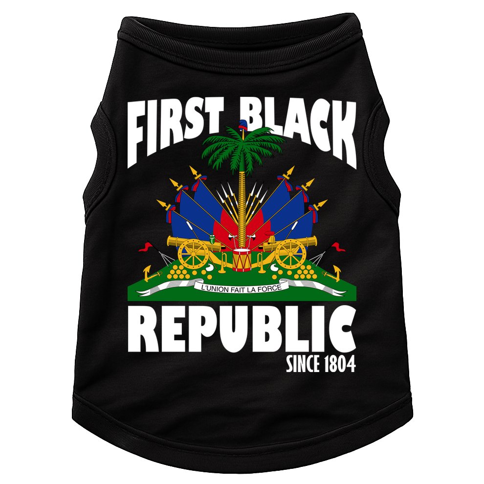 First Black Republic Since 1804 Haiti Heritage Doggie Tank