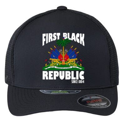 First Black Republic Since 1804 Haiti Heritage Flexfit Unipanel Trucker Cap