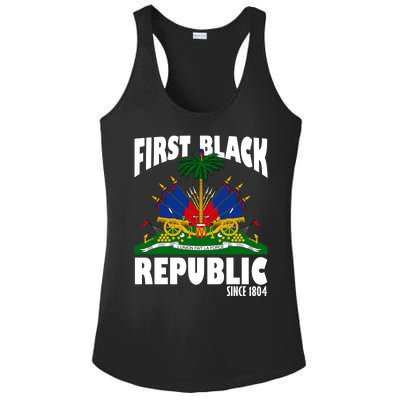 First Black Republic Since 1804 Haiti Heritage Ladies PosiCharge Competitor Racerback Tank