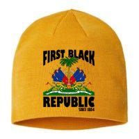 First Black Republic Since 1804 Haiti Heritage Sustainable Beanie