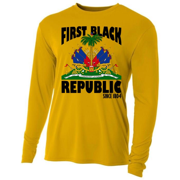 First Black Republic Since 1804 Haiti Heritage Cooling Performance Long Sleeve Crew