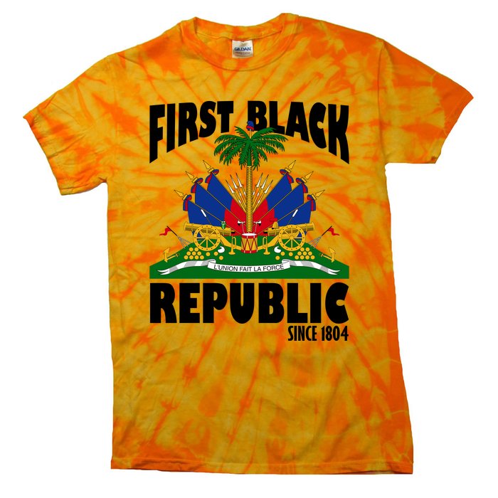 First Black Republic Since 1804 Haiti Heritage Tie-Dye T-Shirt