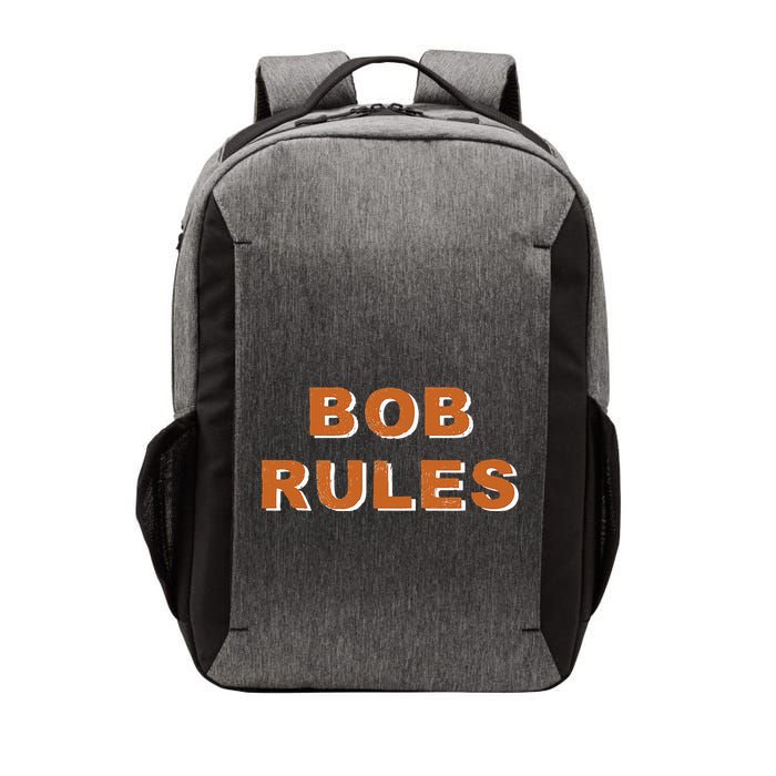 Funny Bob Rules Saying Personalized Named Bob Name Vector Backpack