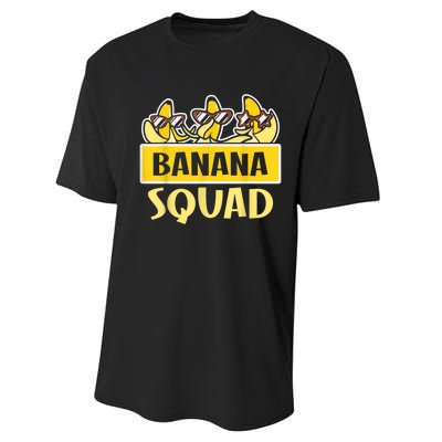 Funny BANANA SQUAD That’s Bananas Halloween Costume Performance Sprint T-Shirt