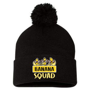 Funny BANANA SQUAD That’s Bananas Halloween Costume Pom Pom 12in Knit Beanie