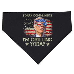 Funny Biden Sorry Communists IM Grilling Today USA-Made Doggie Bandana