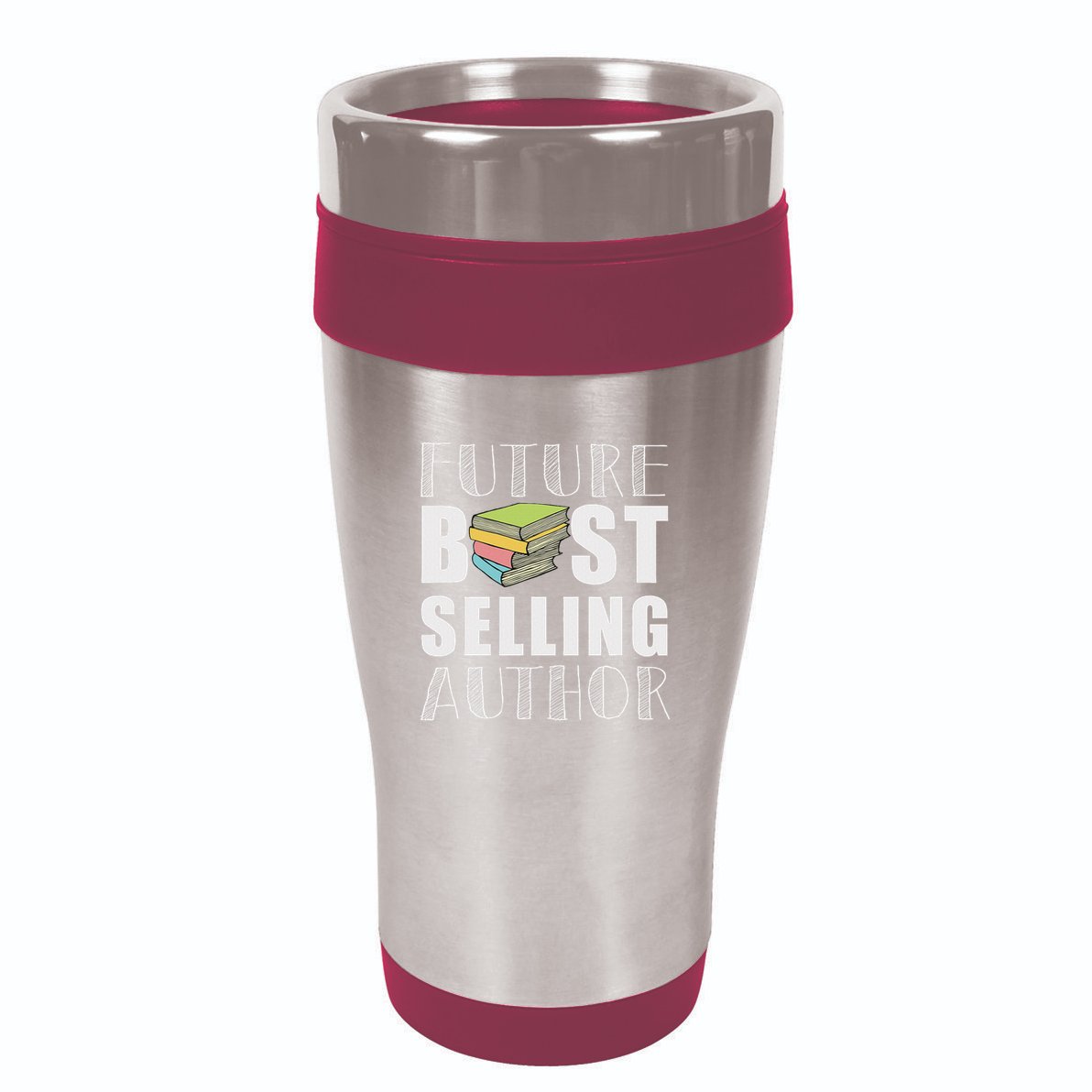 Future Best Selling Author Funny Book Worm Writer 16oz Travel Tumbler