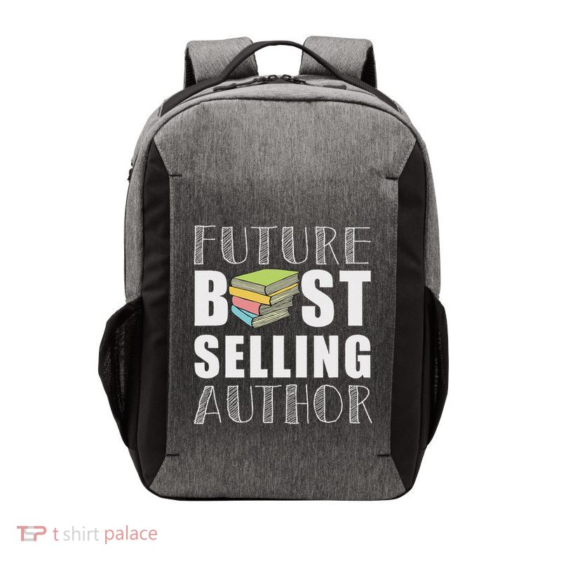 Future Best Selling Author Funny Book Worm Writer Vector Backpack